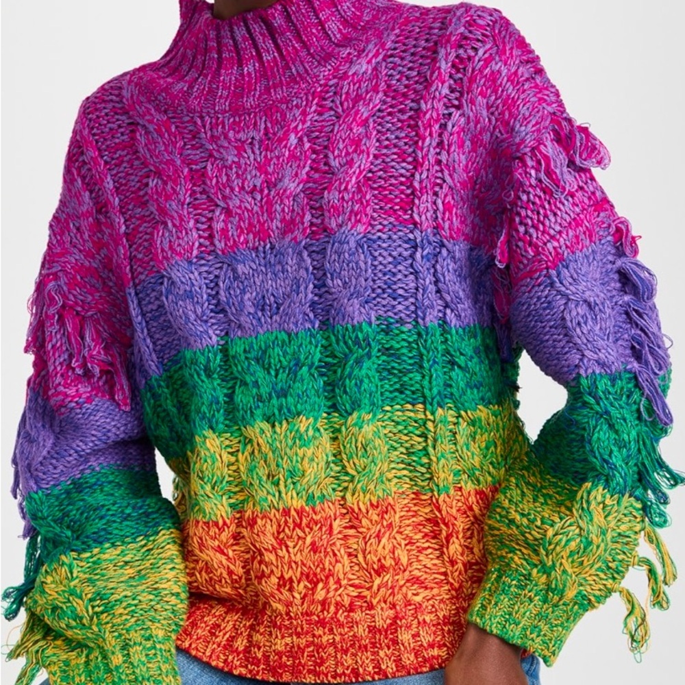 FARM Rio Multicolored Yarn Sweater - Picture 2 of 8